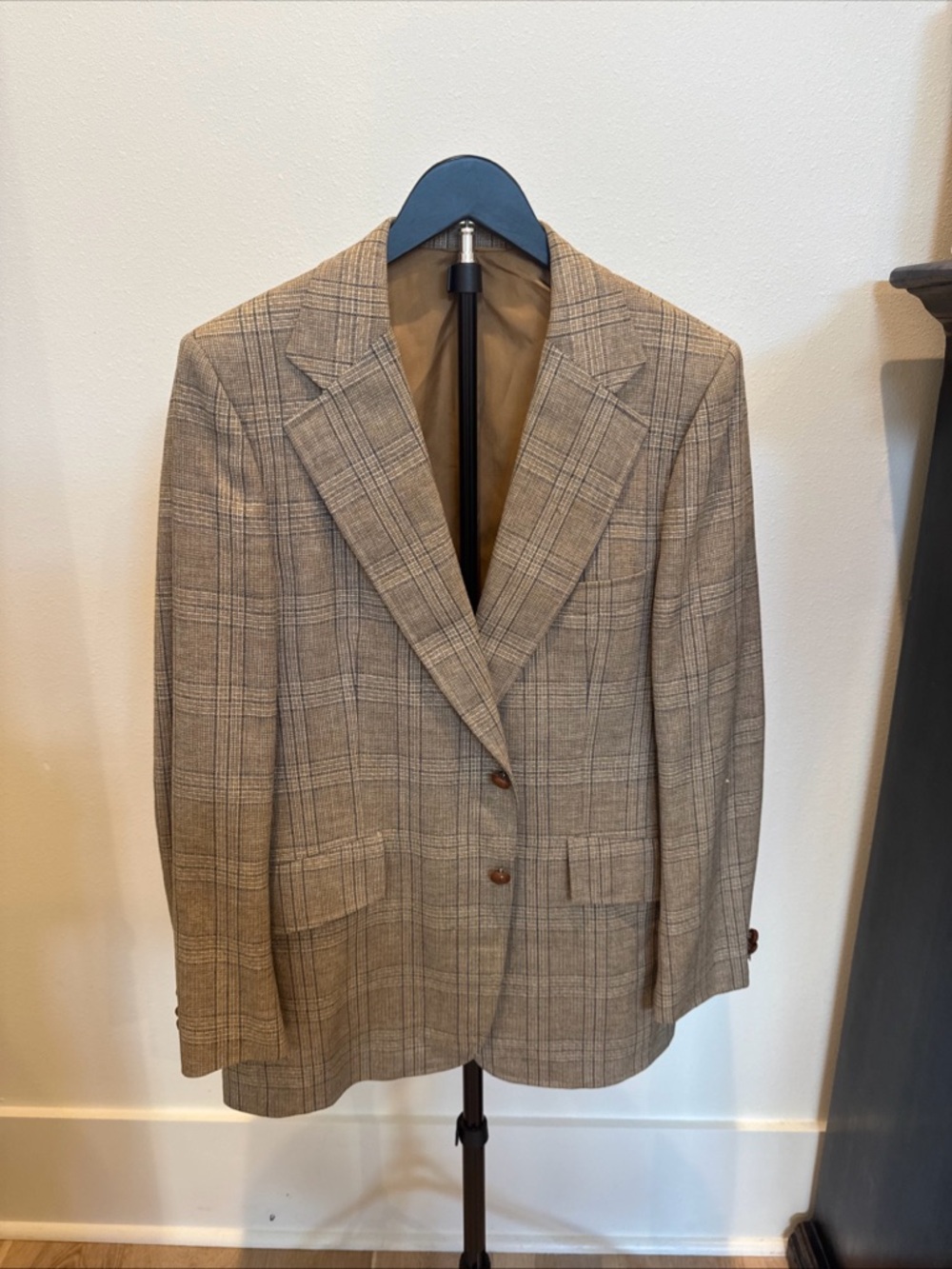 Vintage Crombie Highland TweedMen's Brown Plaid Blazer - Classic Tailored Jacket